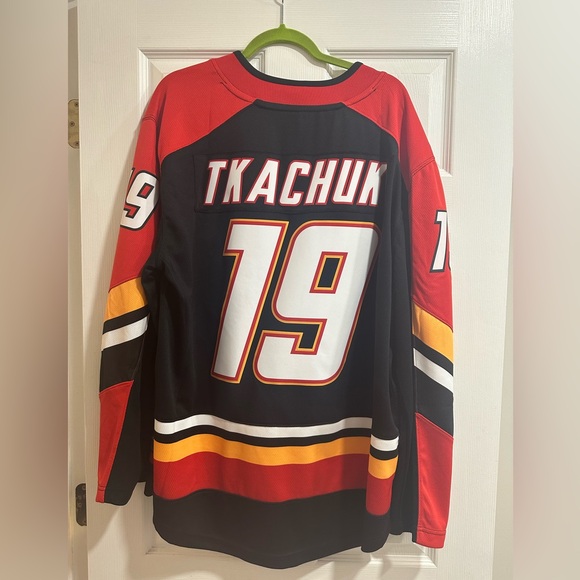 NHL Fanatics Flames Tkachuk Jersey brand new with tags Large